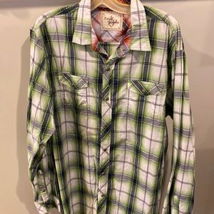 Mens Long Sleeved Button down Shirt